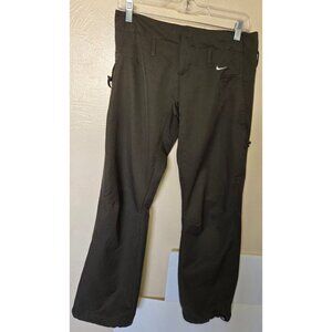 Ladies Vtg Nike Fit Dry Pants Size XS Nylon Blend Jogger Pants Olive Green